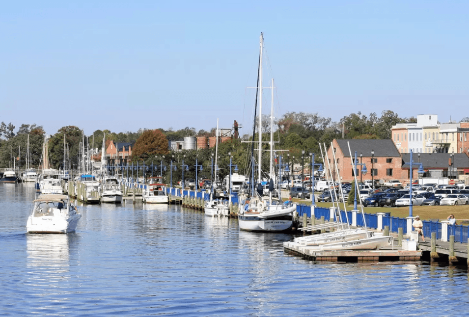 boats docked at marina