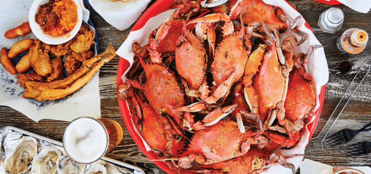 cooked crab
