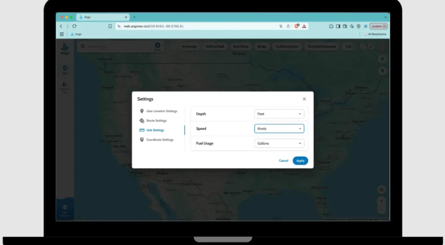 argo app on desktop
