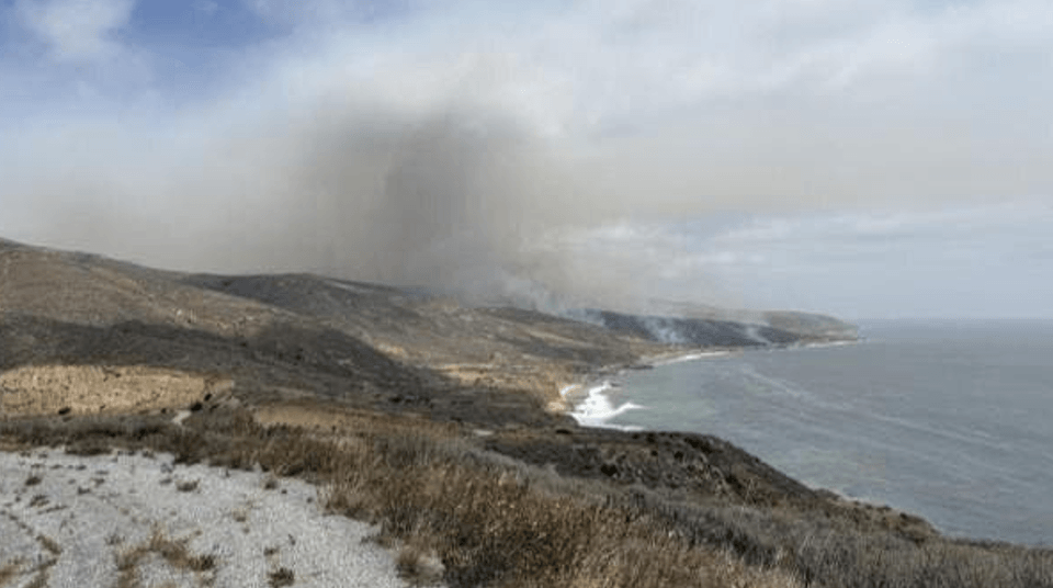 Wildfire on a Coast