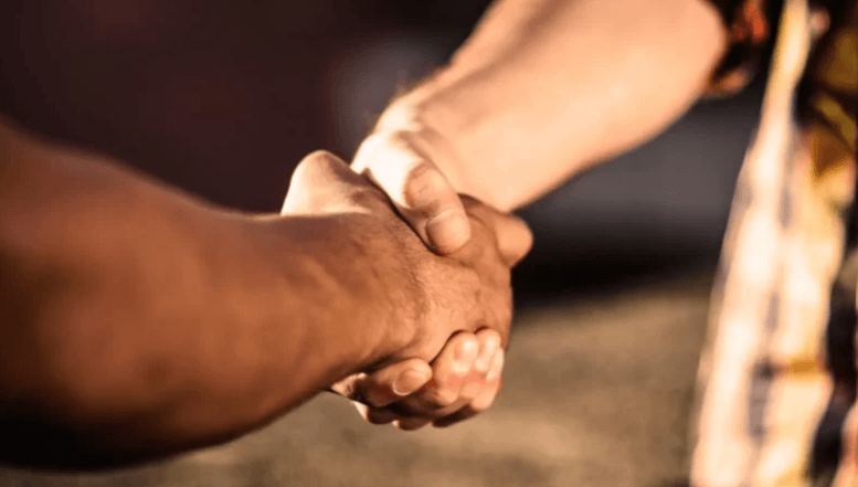a handshake 