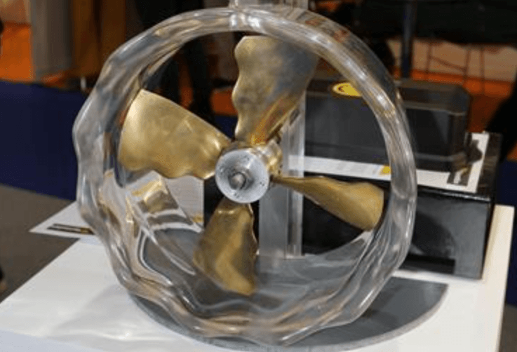 whale fin inspired prop