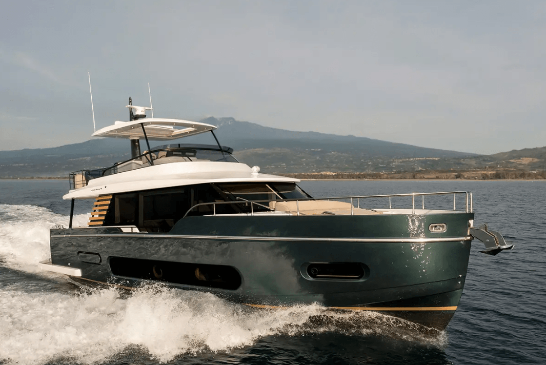 yacht running on water