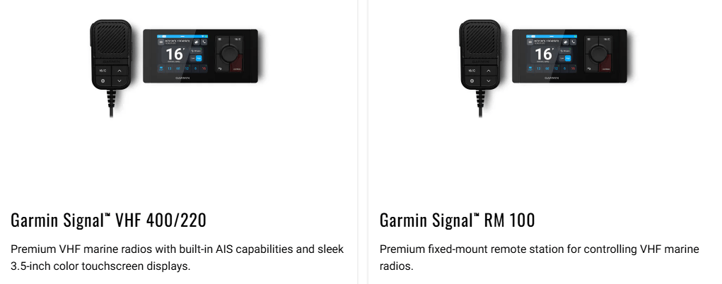 Garmin VHF Radios