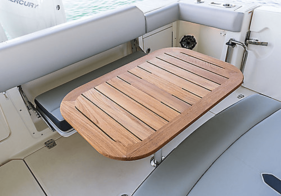 optional teak table