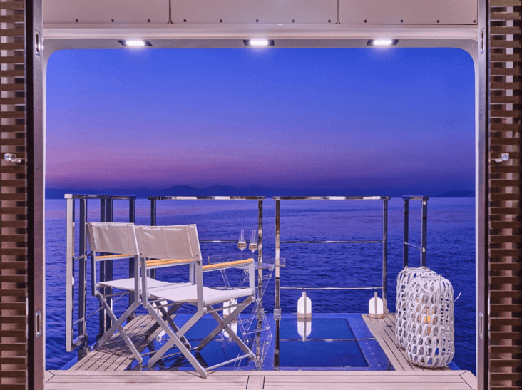 chairs on the balcony