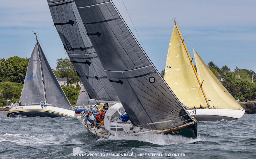 Moon Dog, Nicole, and Dorade at the Start 