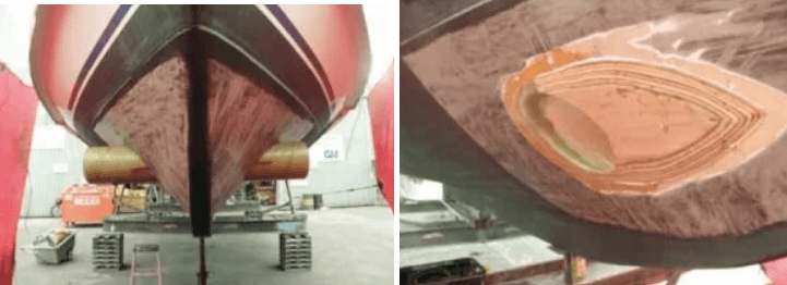 bottom of boat