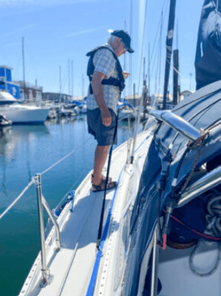 man with lifevest