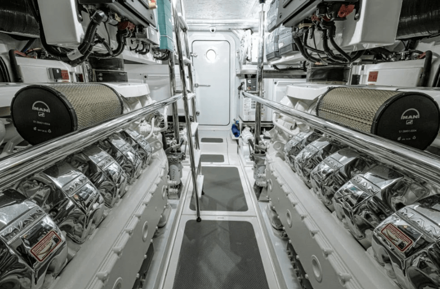 engine room of the Riviera 645 SUV Series II