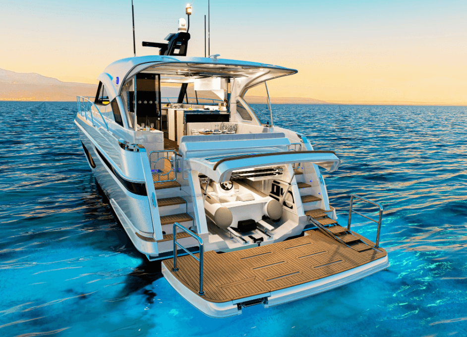 riviera 5000 sport yacht platinum swim platform