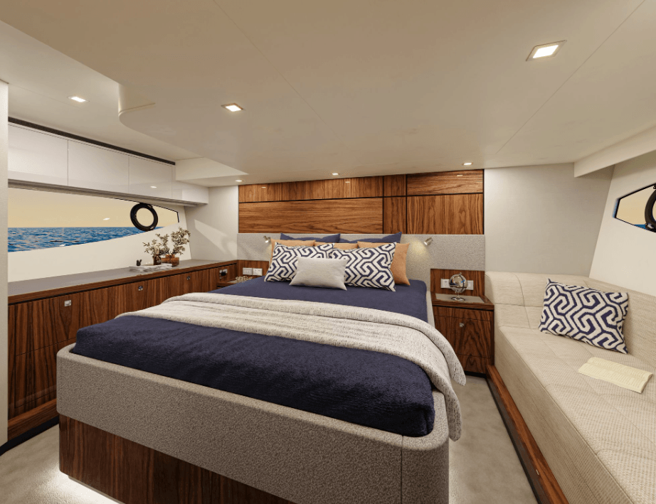 Riviera 5000 Sport Yacht Platinum Master Stateroom