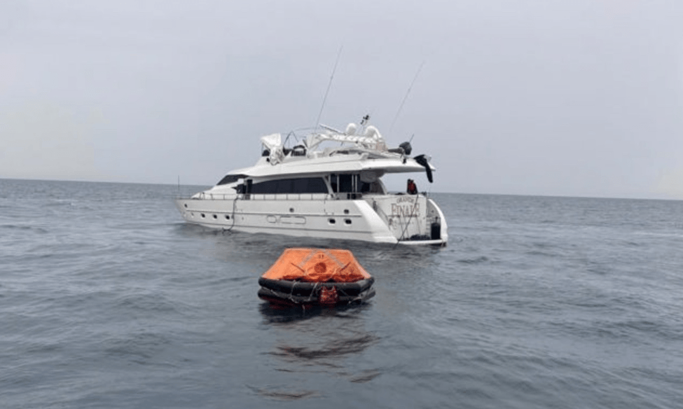 Boat taking on water