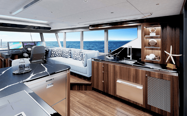 Outer Reef 540 Adventure Sport Yacht Saloon