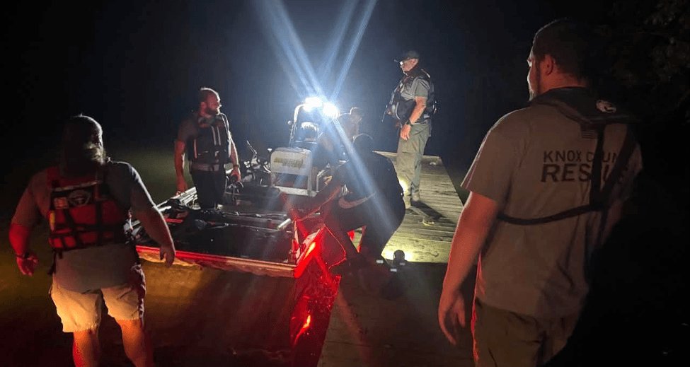 Rescue from a pontoon