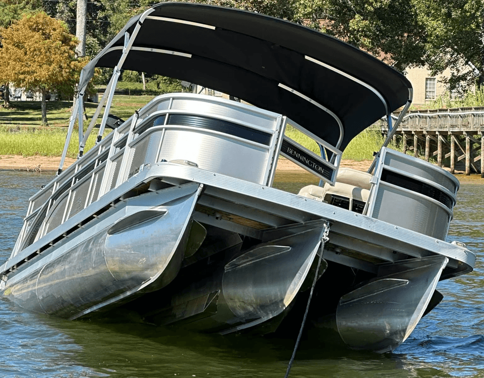 A sinking Catamaran