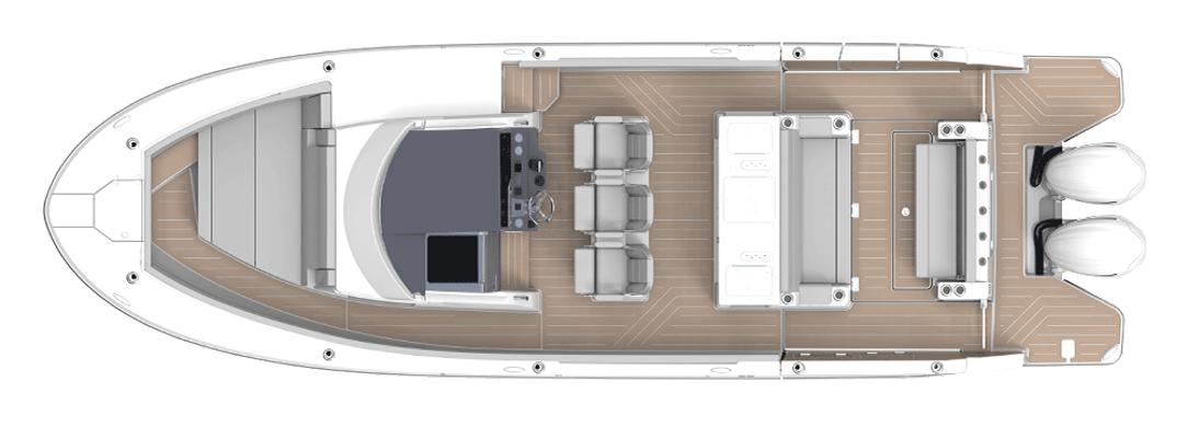 Regal 34 SAV deck space
