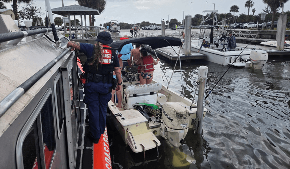 Coast Guard helping boaters