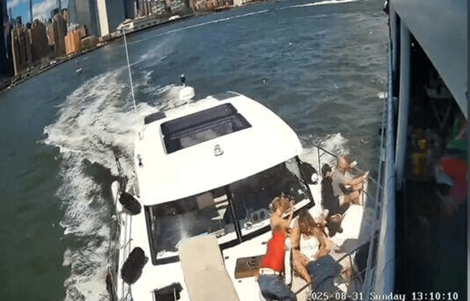 Boat crashes into another boat