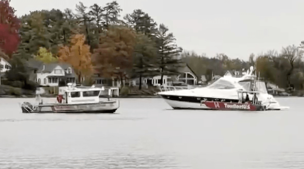 Two boats in a River