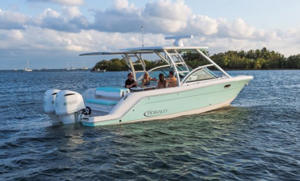 Robalo R317 on the water