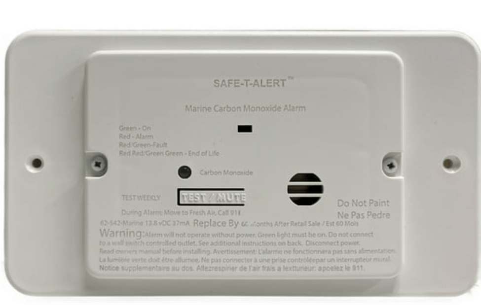 Marine grade CO detectors are among the safety features mandated by the new standards.