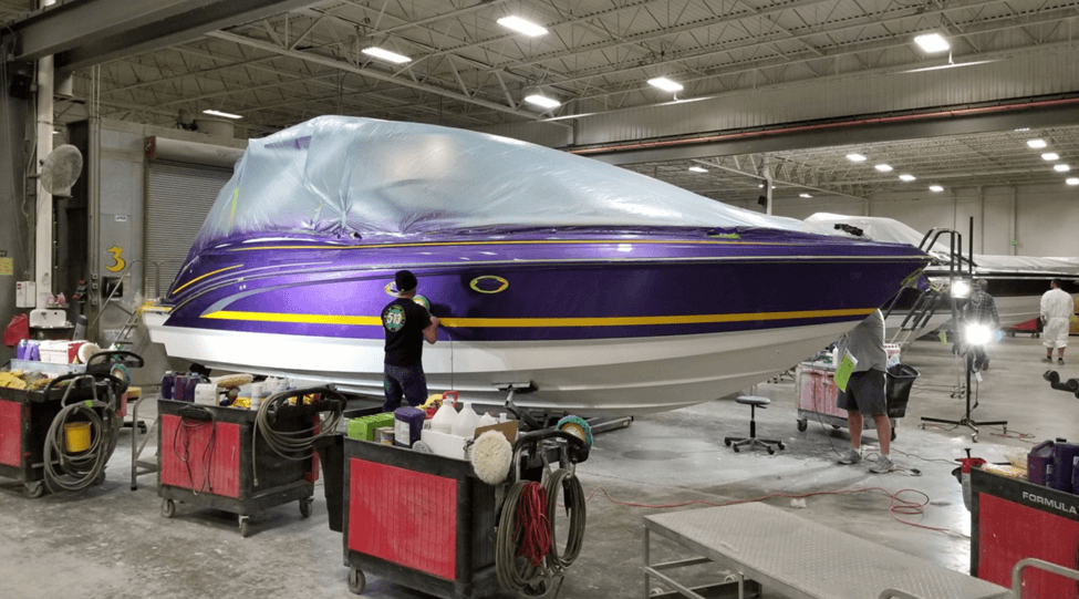 Finished boats that are safe and dependable are the result of the continuing improvement of ABYC standards for the industry. (Formula Boats)