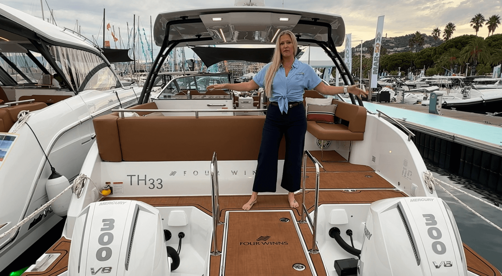 Captain Shelley on the TH33