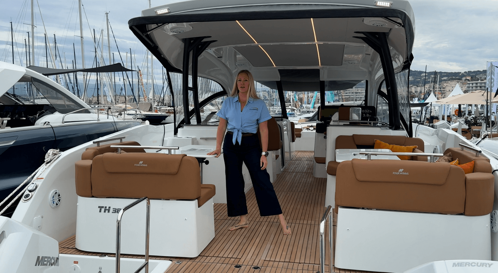 Captain Shelley on the TH38