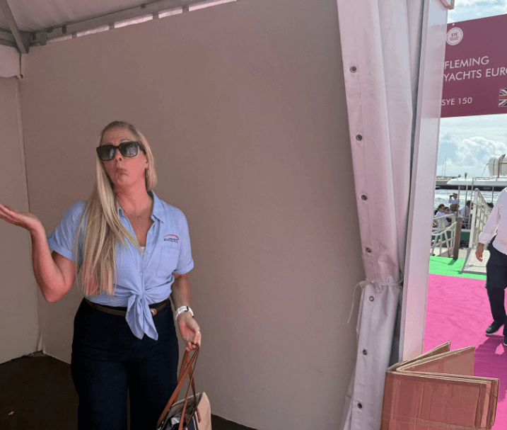 Capt Shelley in the empty fleming booth