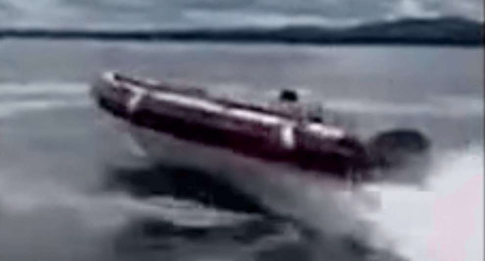 A boat empty on the water