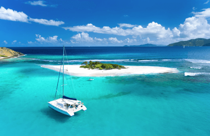 Catamaran in the BVI