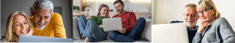 people viewing laptop