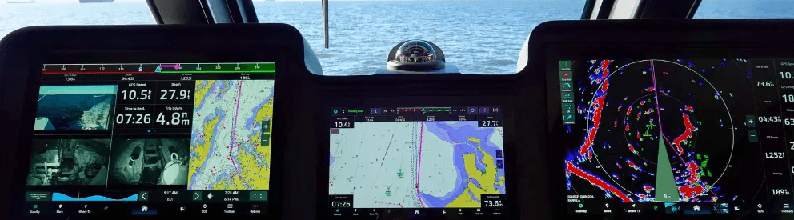helm, navigation screens
