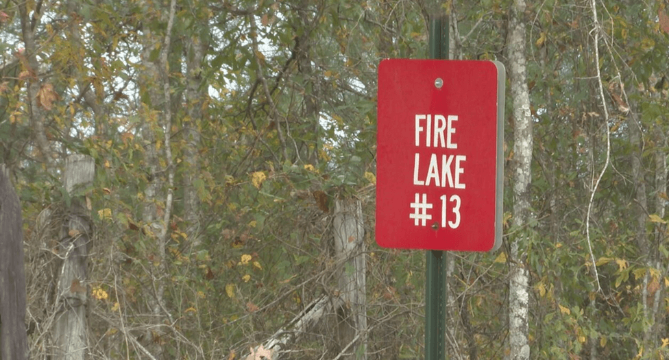 Fire lake #13 Sign