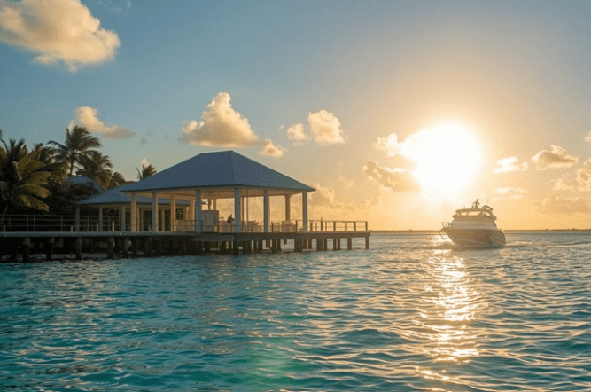 Bahamas port by daylight