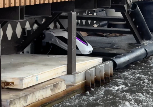 Four RAD 40kW outboards power the Voyager, with one in each quarter of the boat.