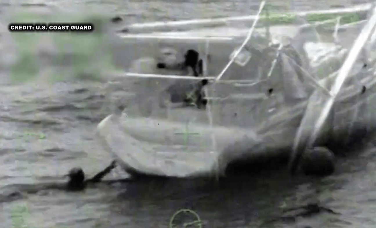 Crew rescuing Boaters