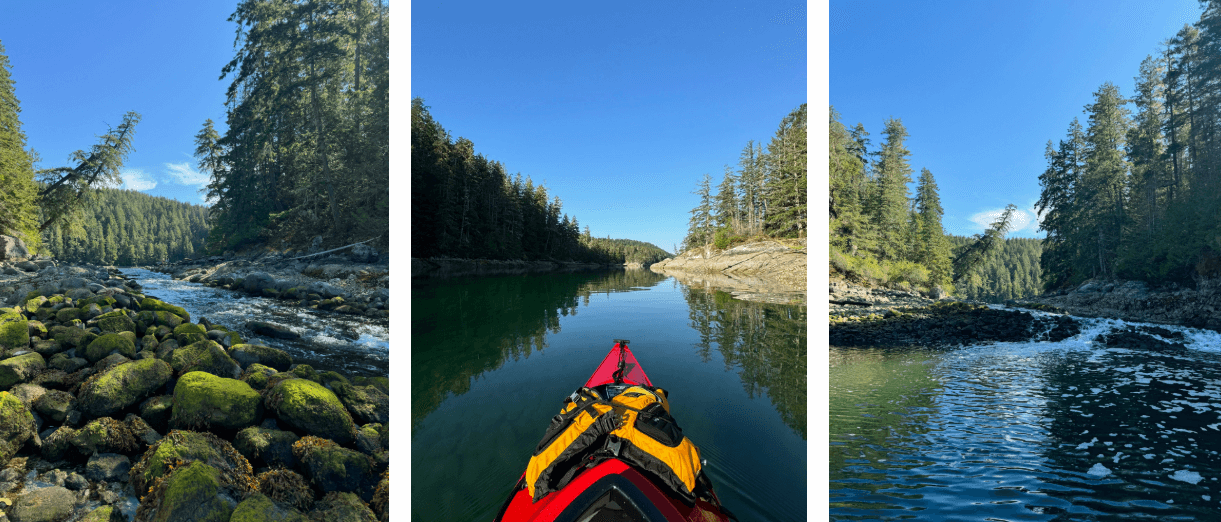 kayaking around the Sound