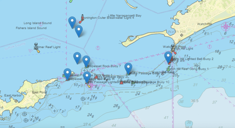 Mpa of the East Entrance to Fishers Sound