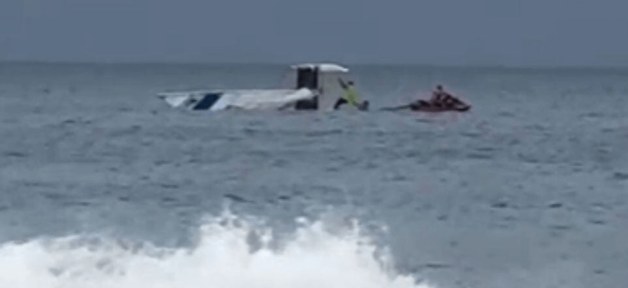 Jetski pulling a Boat.