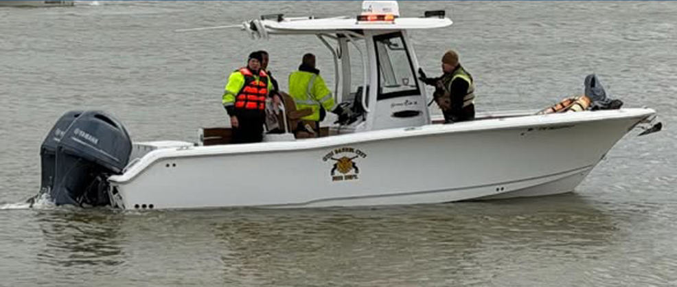 Fired Dept Crew on a boat.