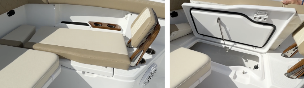 bow seating and fish box