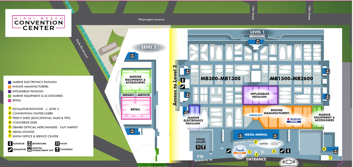 Miami Beach Convention Center map