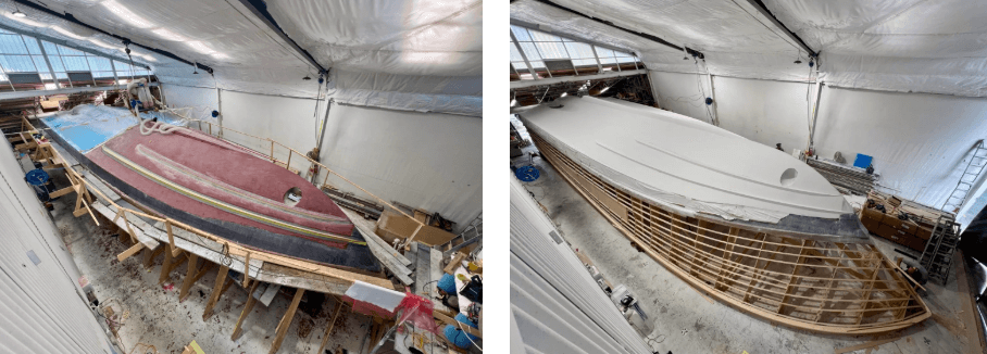 Weber Marine Elite 22m Flybridge Motoryacht exterior fiberglass laminate