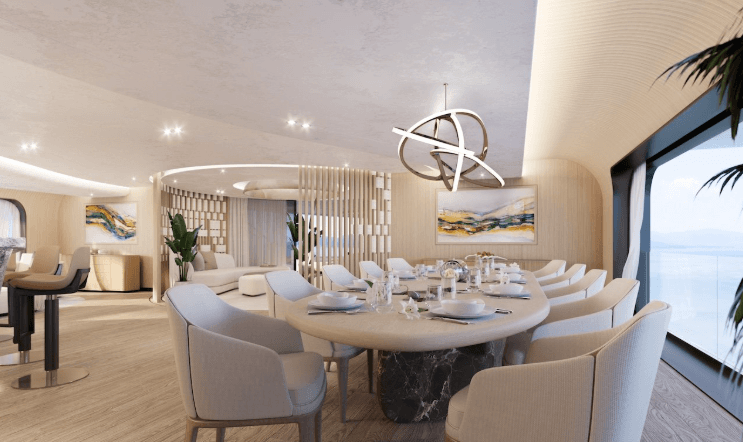 grand table with table settings