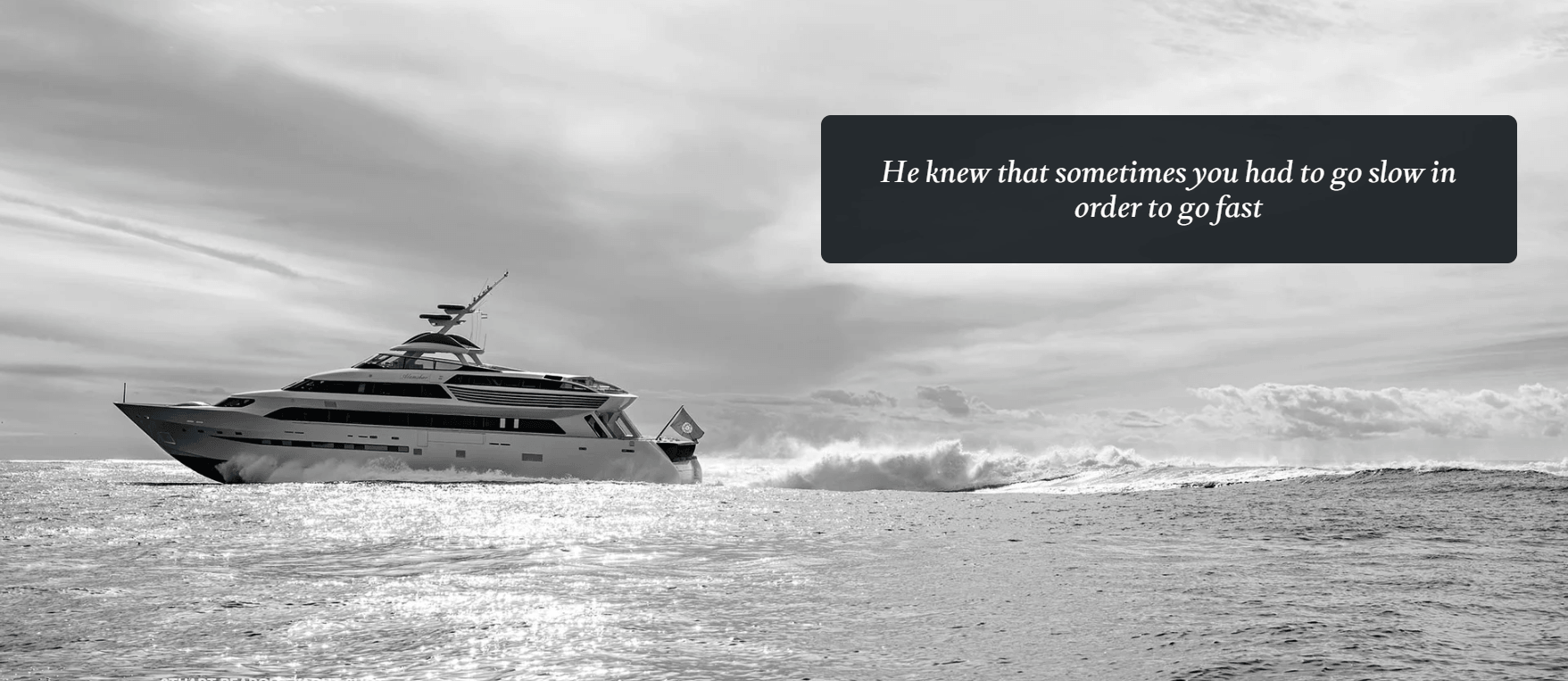 yacht cruising on water