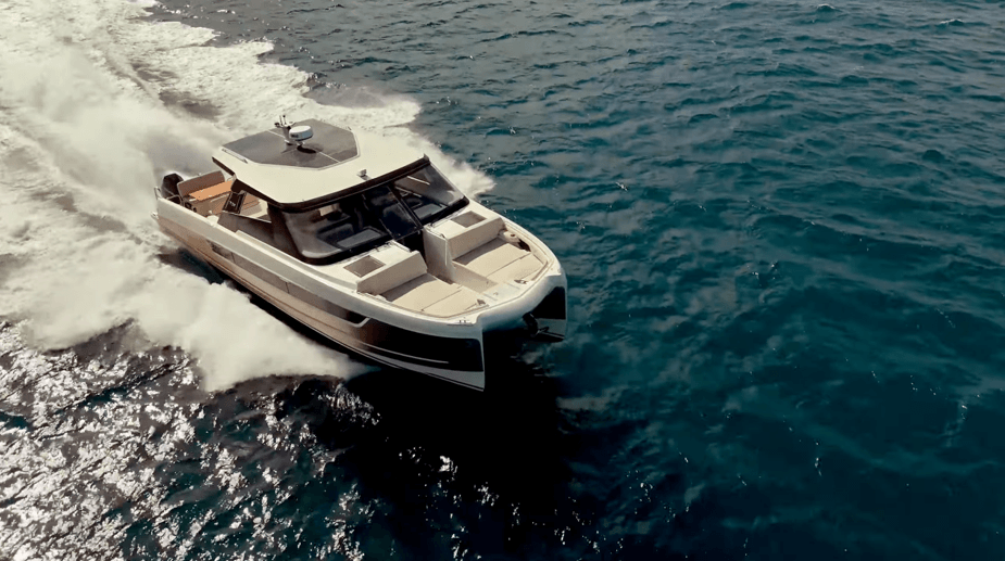 YOT 41 running on water