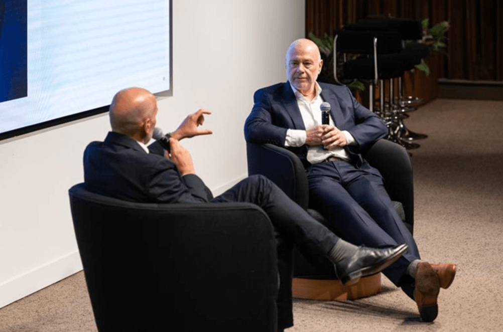 IBI Editor Ed Slack (l) and Brunswick Corp CEO David Faulkes