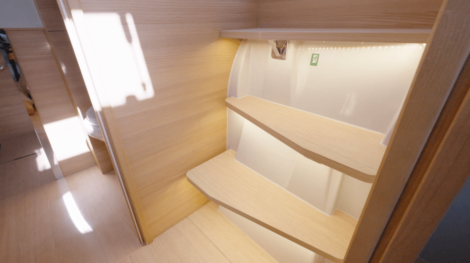 storage space on yacht 